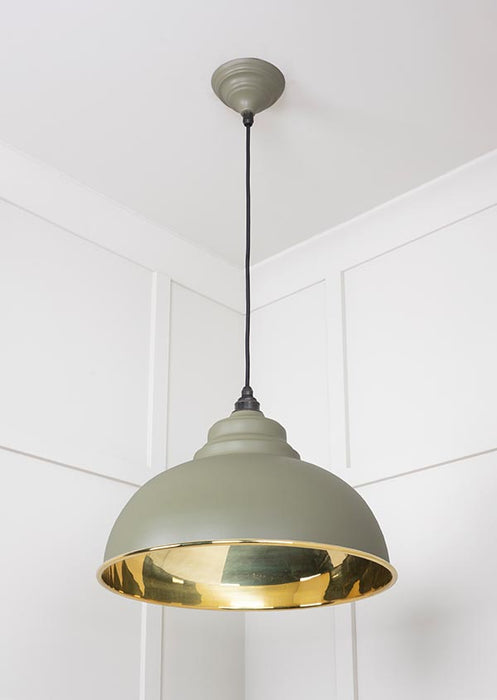 Smooth Brass Harborne Pendant in Tump