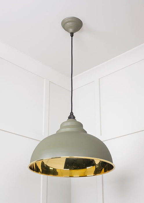 Smooth Brass Harborne Pendant in Tump