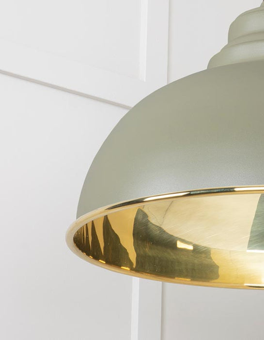 Smooth Brass Harborne Pendant in Tump