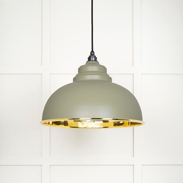 Smooth Brass Harborne Pendant in Tump