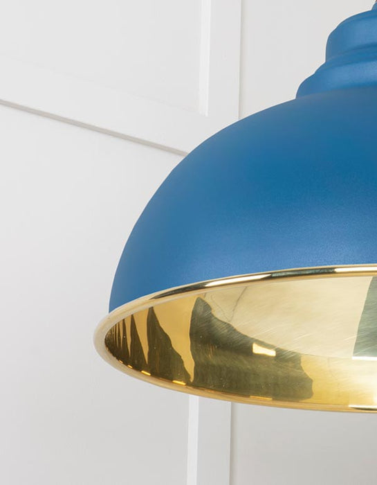 Smooth Brass Harborne Pendant in Upstream