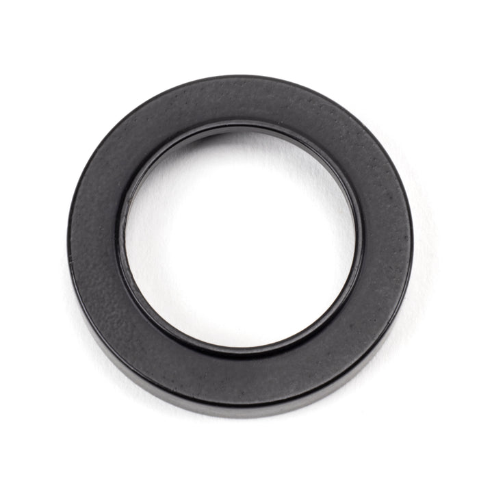 Matt Black Round Euro Escutcheon (Plain)