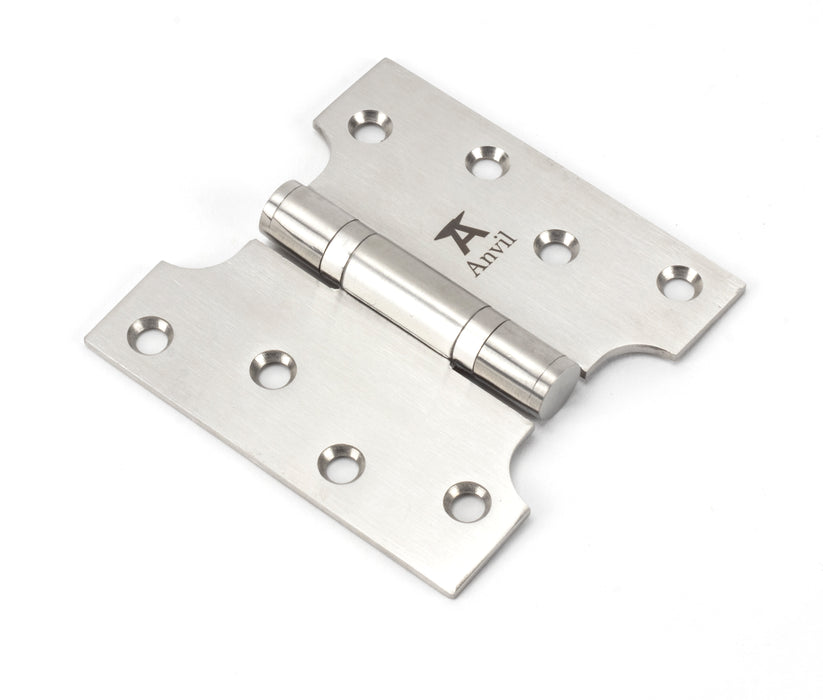 Satin SS 4" x 2" x 4"  Parliament Hinge (pair)