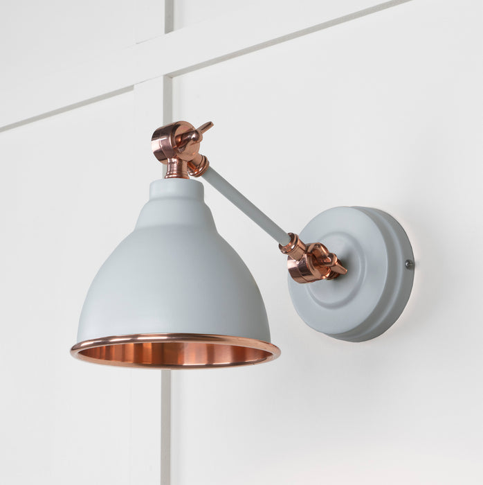 Smooth Copper Brindley Wall Light in Birch