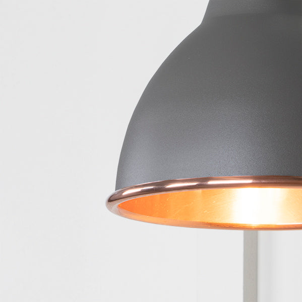 Smooth Copper Brindley Wall Light in Bluff