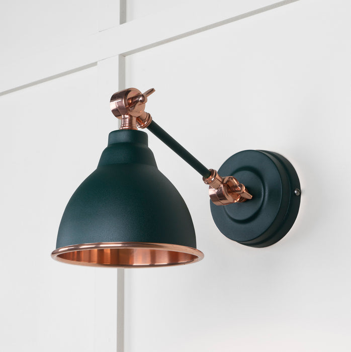 Smooth Copper Brindley Wall Light in Dingle