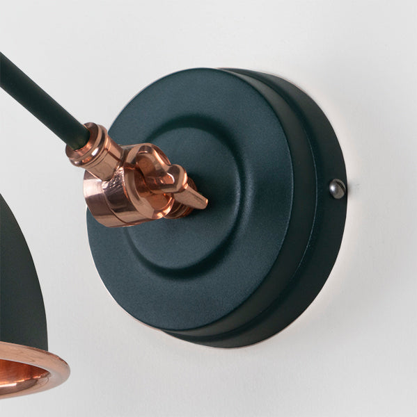 Smooth Copper Brindley Wall Light in Dingle