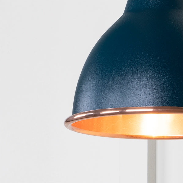 Smooth Copper Brindley Wall Light in Dusk