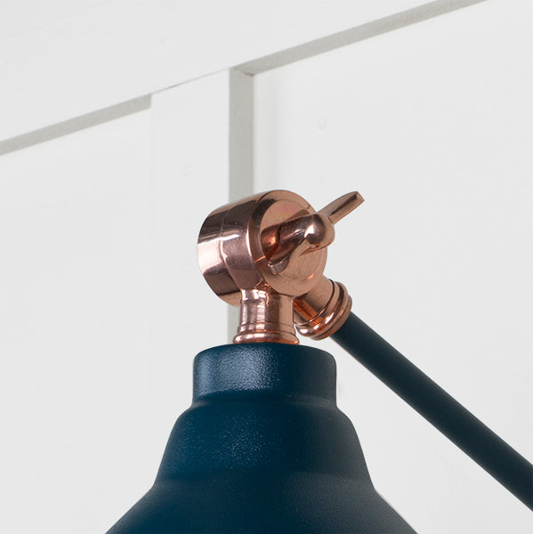 Smooth Copper Brindley Wall Light in Dusk
