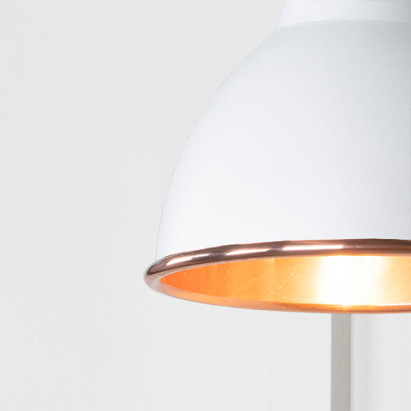 Smooth Copper Brindley Wall Light in Flock