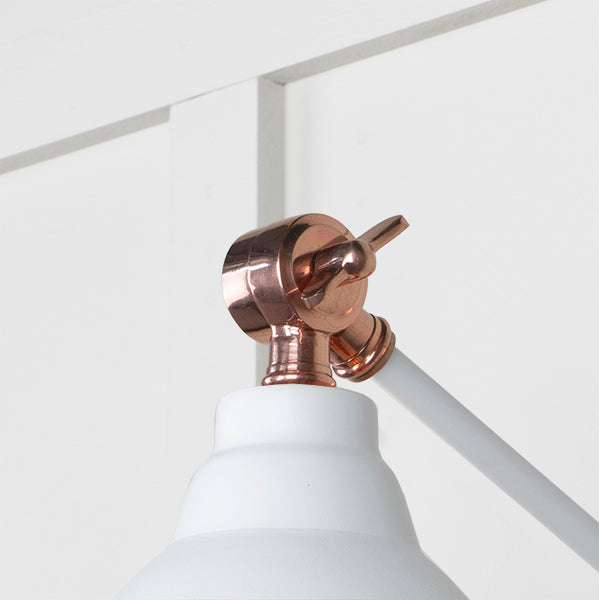 Smooth Copper Brindley Wall Light in Flock
