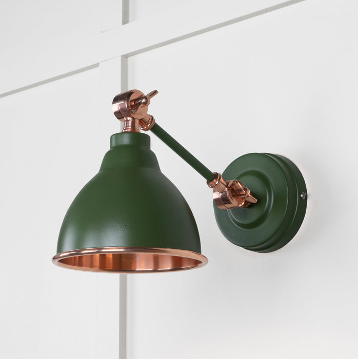 Smooth Copper Brindley Wall Light in Heath