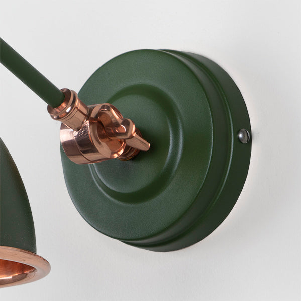 Smooth Copper Brindley Wall Light in Heath