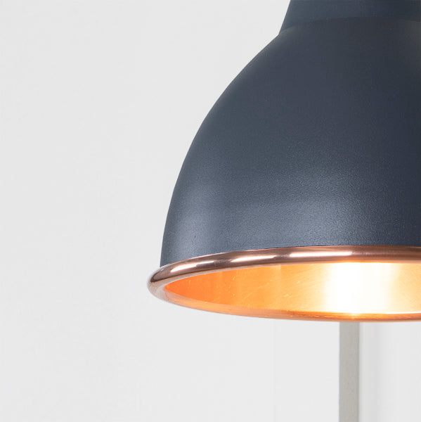 Smooth Copper Brindley Wall Light in Slate