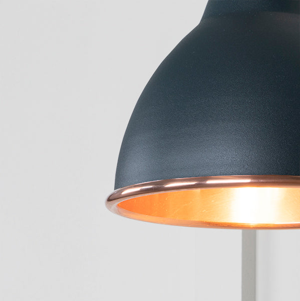 Smooth Copper Brindley Wall Light in Soot