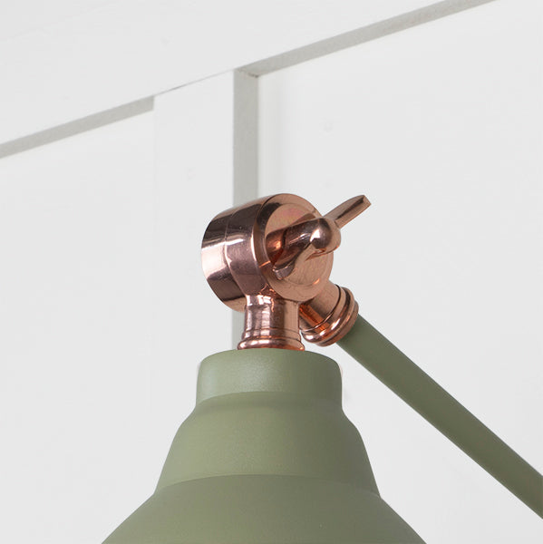 Smooth Copper Brindley Wall Light in Tump