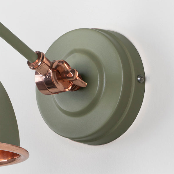 Smooth Copper Brindley Wall Light in Tump