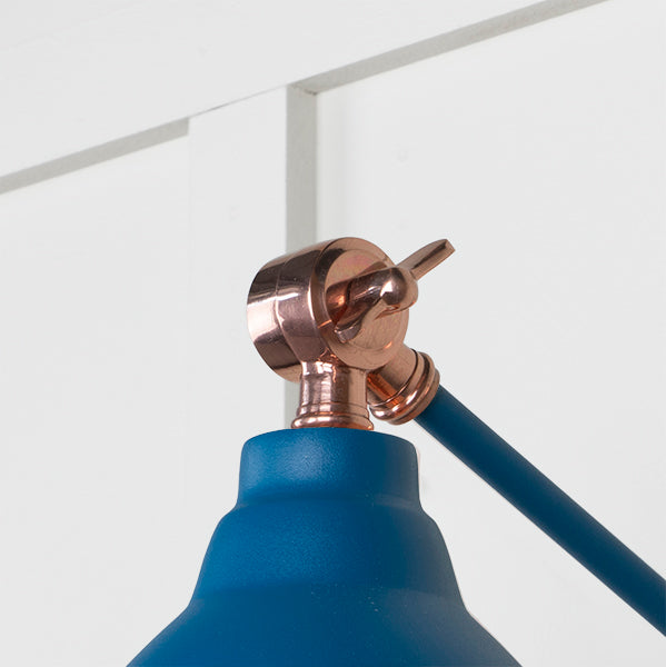 Smooth Copper Brindley Wall Light in Upstream