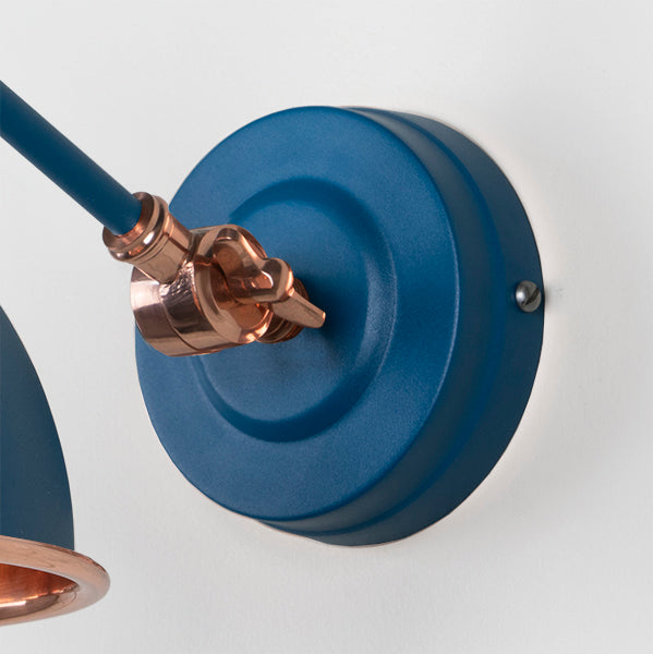 Smooth Copper Brindley Wall Light in Upstream