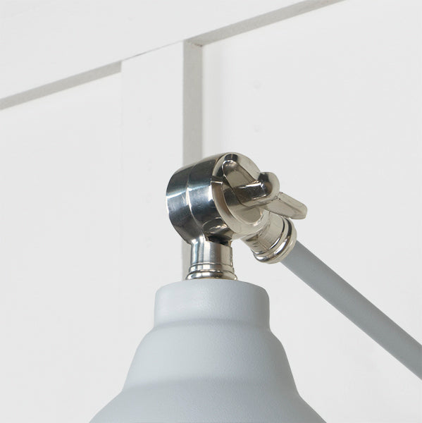Smooth Nickel Brindley Wall Light in Birch