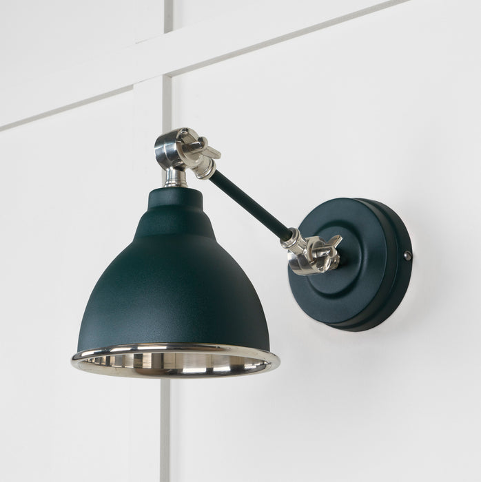 Smooth Nickel Brindley Wall Light in Dingle