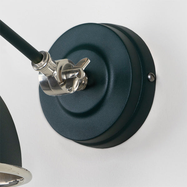 Smooth Nickel Brindley Wall Light in Dingle