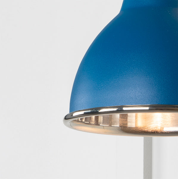 Smooth Nickel Brindley Wall Light in Upstream