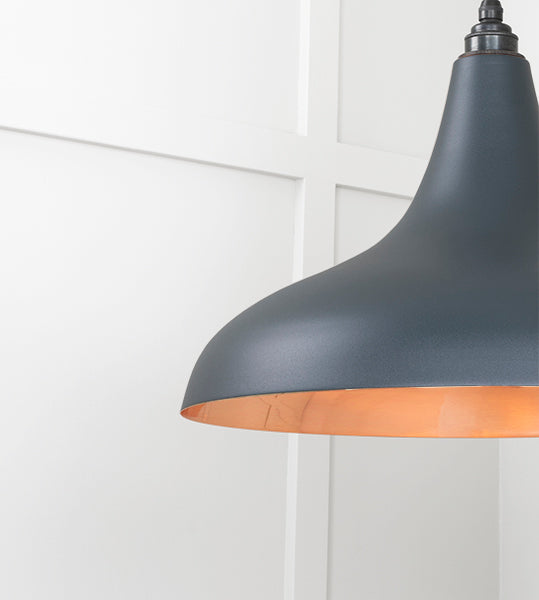 Smooth Copper Frankley Pendant in Soot