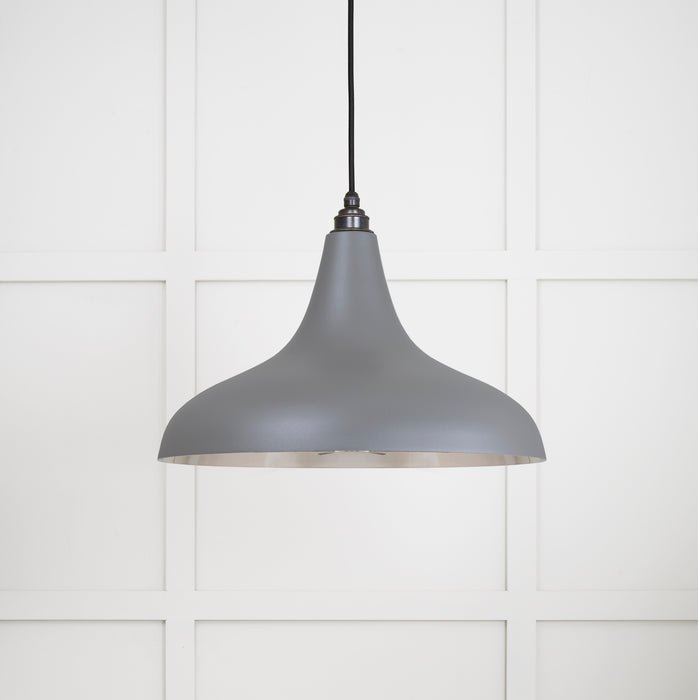 Smooth Nickel Frankley Pendant in Bluff