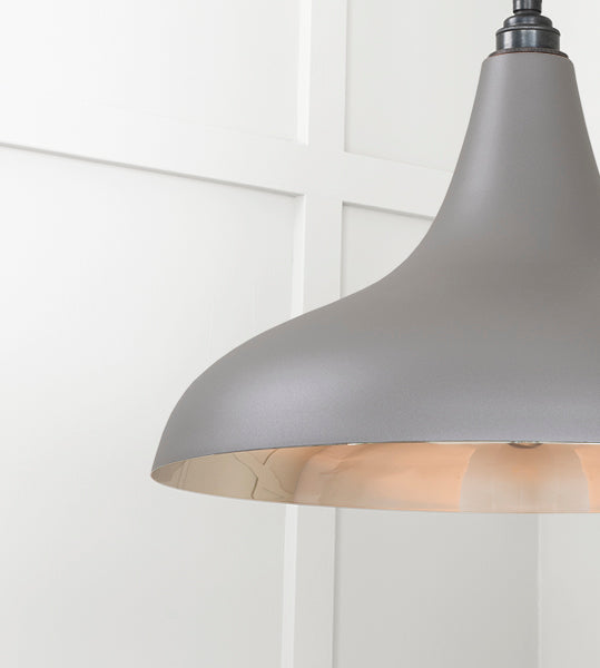 Smooth Nickel Frankley Pendant in Bluff