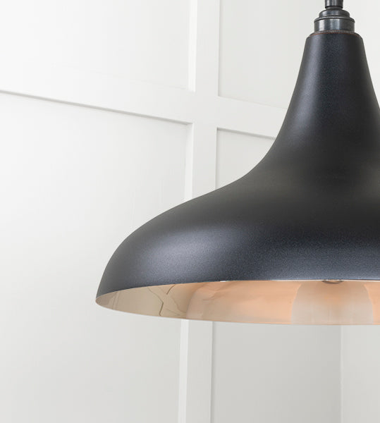 Smooth Nickel Frankley Pendant in Elan Black