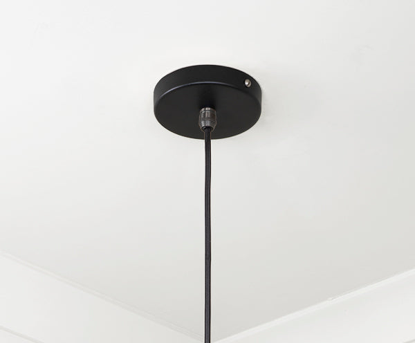 Smooth Brass Frankley Pendant in Elan Black