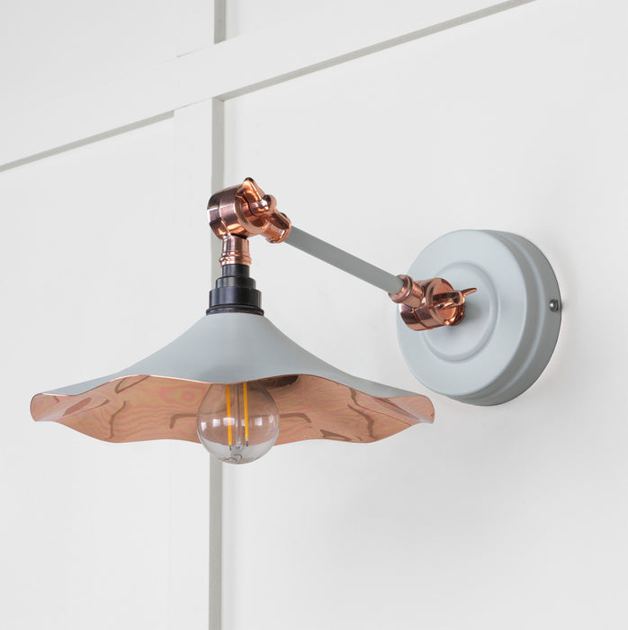 Smooth Copper Flora Wall Light in Birch