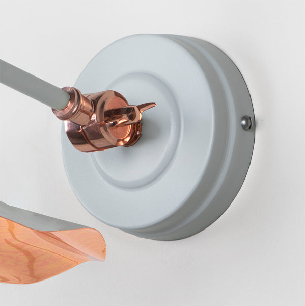 Smooth Copper Flora Wall Light in Birch