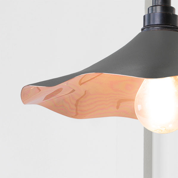 Smooth Copper Flora Wall Light in Bluff