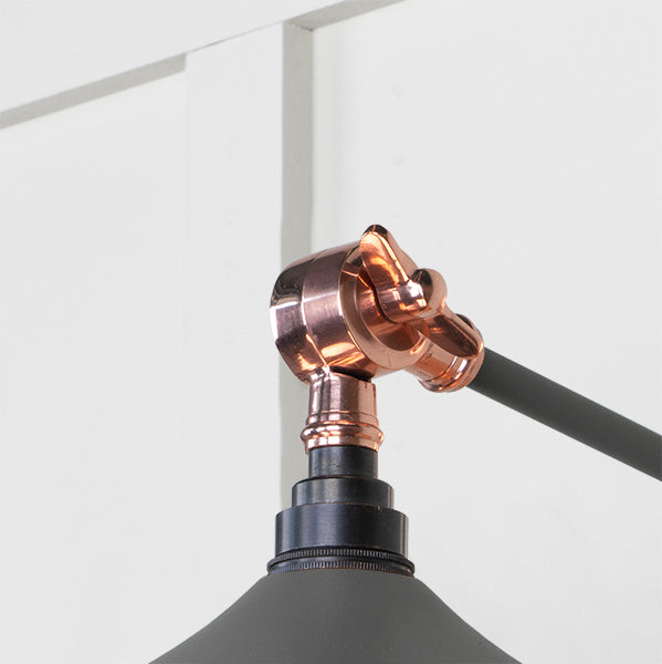 Smooth Copper Flora Wall Light in Bluff