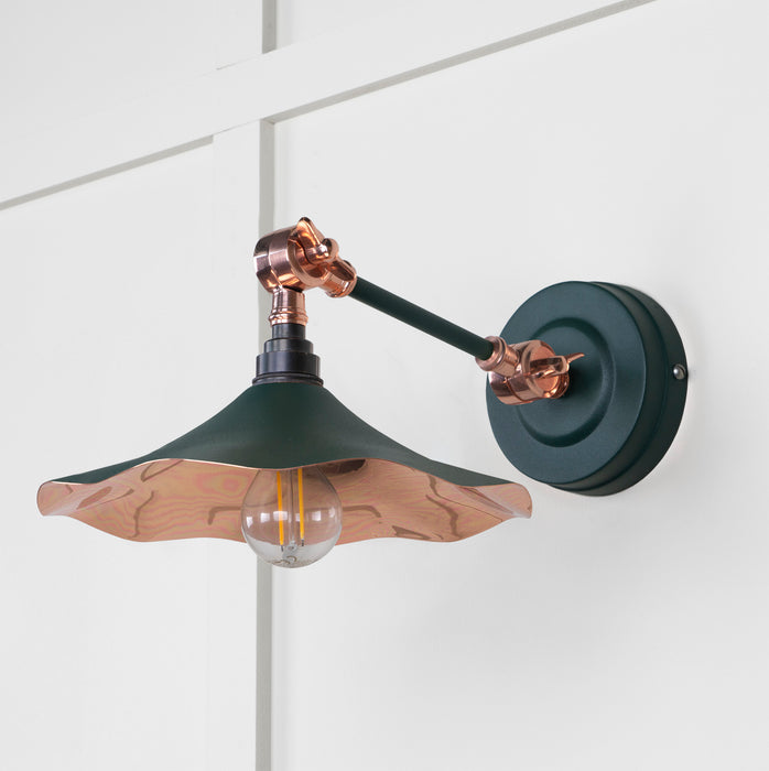 Smooth Copper Flora Wall Light in Dingle