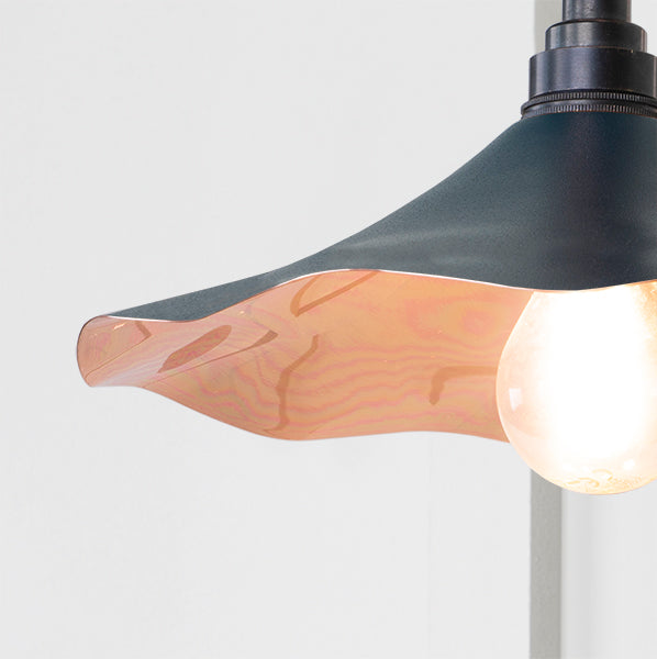 Smooth Copper Flora Wall Light in Dusk