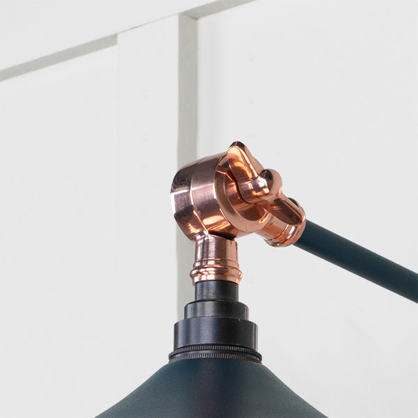 Smooth Copper Flora Wall Light in Dusk