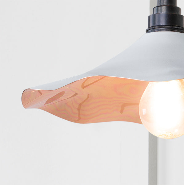 Smooth Copper Flora Wall Light in Flock