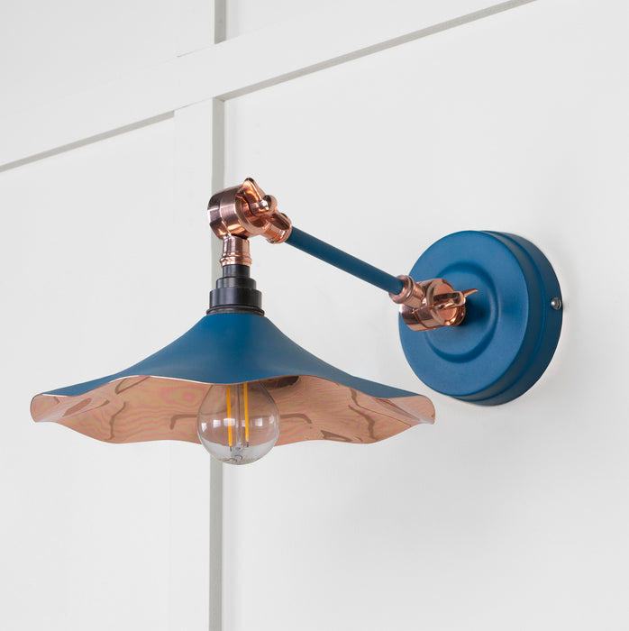 Smooth Copper Flora Wall Light in Upstream