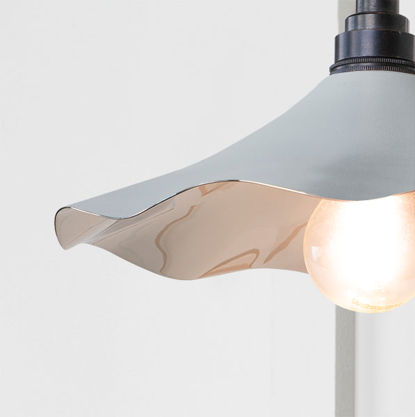 Smooth Nickel Flora Wall Light in Birch