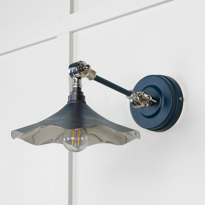 Smooth Nickel Flora Wall Light in Dusk