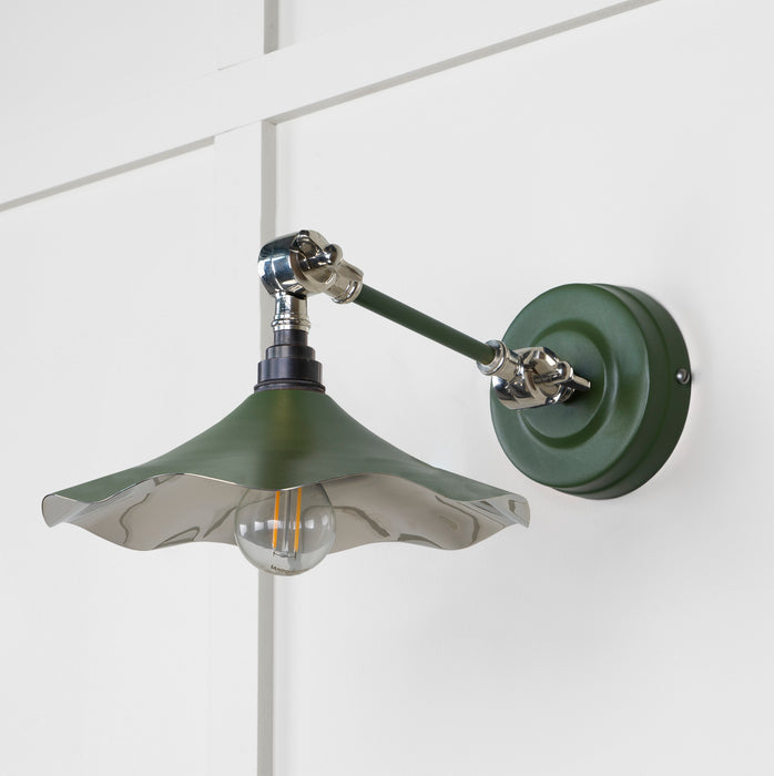 Smooth Nickel Flora Wall Light in Heath