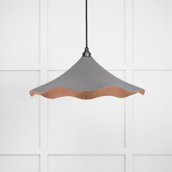 Smooth Copper Flora Pendant in Bluff