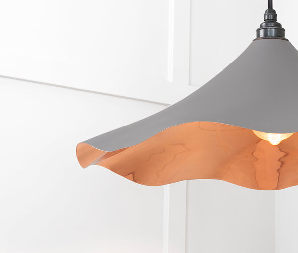 Smooth Copper Flora Pendant in Bluff