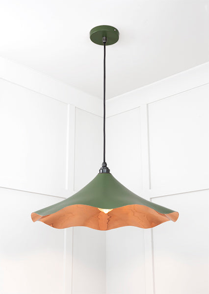 Smooth Copper Flora Pendant in Heath