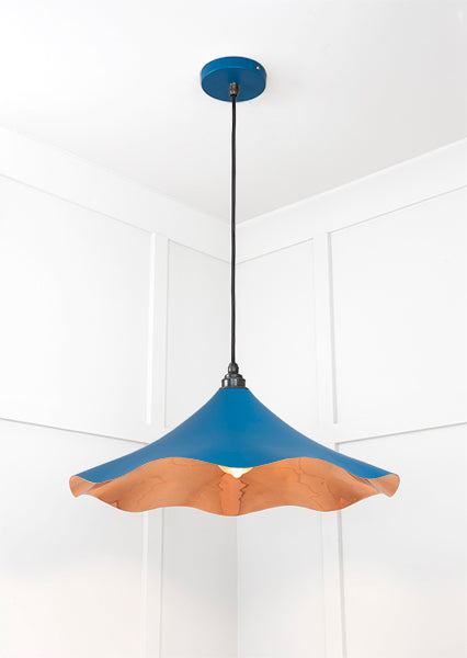 Smooth Copper Flora Pendant in Upstream