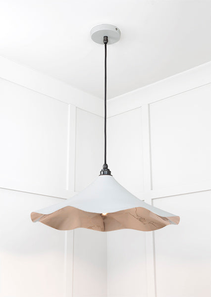 Smooth Nickel Flora Pendant in Birch