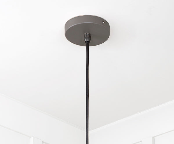 Smooth Nickel Flora Pendant in Bluff